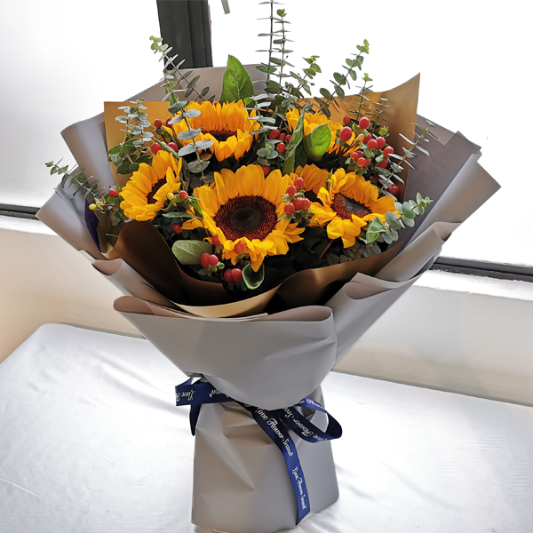 Sunflower Smiles - Beautiful Sunflower Bouquet